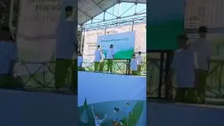 Зеленый марафон в Кургане, танцы на улице, молодежь 👯‍♂️👯‍♀️👯‍♂️👫🧚‍♀️🧚‍♂️