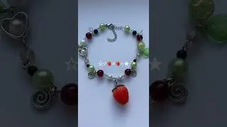 🍓🤍 #hademade #прикрасиручноїроботи #браслет #рек #україна #сережки