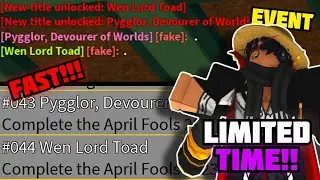NEW LIMITED TITLES (APRIL FOOLS EVENT) BLOX FRUITS!!