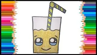 KAWAII draw a cute glass of Coke! Кавайный рисунок!рисуем милый стакан кока-колы