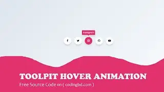 Social media icon with popup| Html5 Css3 Tips and Tricks