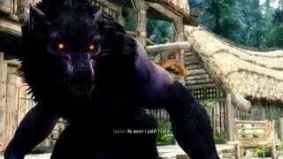 Skyrim: Raven Witch Armor and Apex Werewolf (HD)