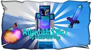 Atlantism [16x] Texture Pack PvP By BlueCraftPlays FPS BOOST 1.16 MCPE/MCBE