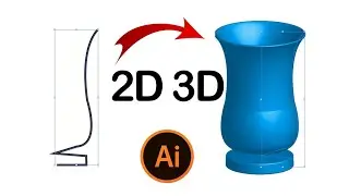 How to Convert 2D into 3D in Seconds | Adobe Illustrator Tutorial 