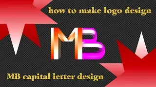 MB Logo design tutorial on android mobile pixellab. color full logo design YouTube #pixellab#mobile