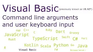 Visual Basic - Command line arguments and user keyboard input