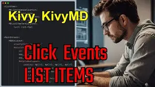 Create Kivy, KivyMD List Items with Click Event of List Items