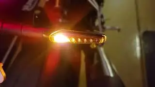 Triumph LED scrolling indicators.
