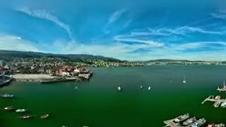 Vista de 360º en el Puerto de Combarro