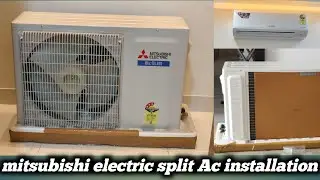 mitsubishi electric new model split AC installation ✅👍