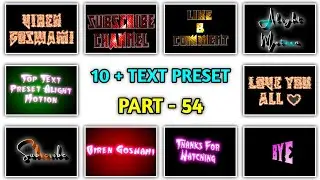 Alight Motion Text Animation Presets | Text Presets | Text Effect | Alight Motion Pack