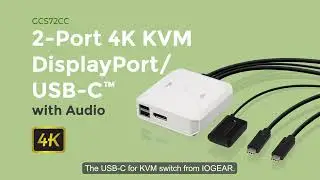 KVM 2-PORT 4K USB-C SWITCH WITH DISPLAYPORT OUTPUT | GCS72CC