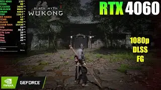 Black Myth: Wukong - RTX 4060 - 1080p All Settings, DLSS, Frame Generation