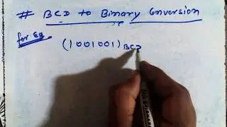 BCD to binary conversion in Hindi
