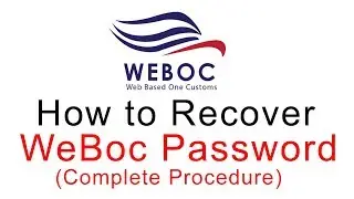 How to Recover WeBoc Password & ID - Weboc Password Recovery Procedure (Weboc Password Reset)