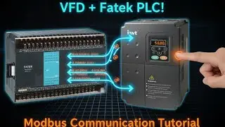 invt vfd mod bus communication with fatek plc/485 communication with fatek plc