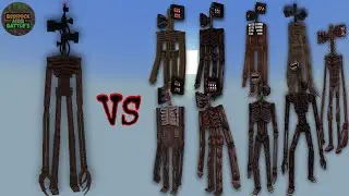 Siren Head (Kyrie Guinto) vs Other Siren Heads | Minecraft Bedrock | Mob Battle