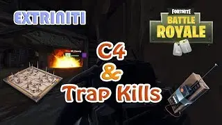 Fortnite Remote Explosives (C4), Trap Kills, Funny Warm Ups & Endings (Battle Royale)