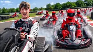 F1 Driver vs 50 Amateurs