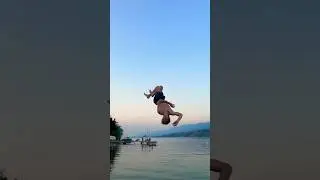 Crazy flip😳 #trending #lake #viral #shortsvideo #shorts