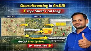 georeferencing in arcgis | Georefrensing of topo sheet | Converting a table of Lat / Long values