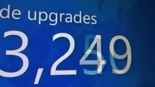 Счетчик количества установок Windows 10 на кампусе Microsoft