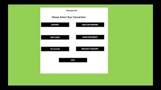 ATM Machine Project in C#