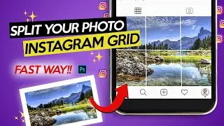 How to split photos for instagram Photoshop tutorial