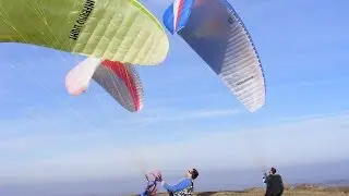 Paragliding Ground Handling Training With Friends
