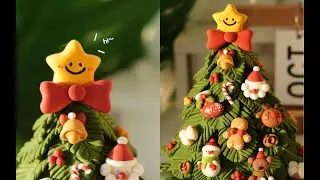 🎄✨來做一棵可愛的聖誕樹吧～[🎄✨Let’s make a cute Christmas tree~] #黏土教程 #claytutorial