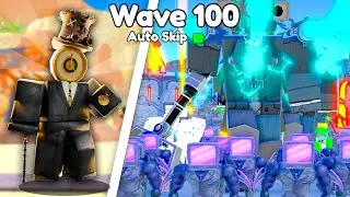 Spawners Vs Wave 100 In Toilet Tower Defense (Roblox)