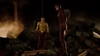 Flash vibra um trem em movimento e Wally vibra pela primeira vez (dublado)
