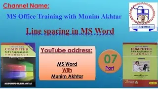 Change line spacing in MS word | Part#07