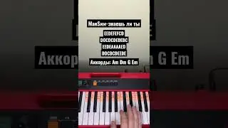 Как играть на пианино МакSим - знаешь ли ты. 