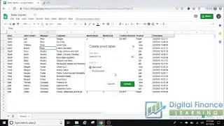 Create a Pivot Table in Google Sheets
