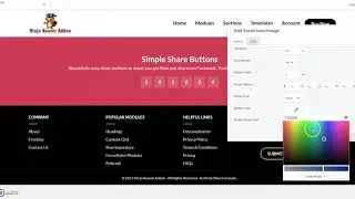 Ninja Beaver Addons  Social Share Module