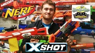Nerf vs Buzz Bee vs X Shot crossbow shootout! Nerf VS espisode 1