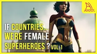 If countries were beautiful women superheroes : AI Generated Imagery