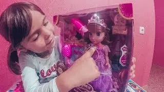 Распаковка куклы принцесса София для детей