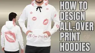 How to Design All-Over Print Hoodies | Full POD Tutorial with Canva & AI (LIVE REPLAY)