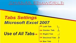 Tabs Setting in Ms-word 2007