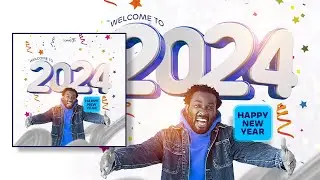 How To Create A New Year Flyer Design In Photoshop