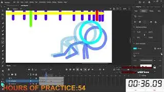 Practice animation and drawing: Live 52 (1,000 hours challenge)