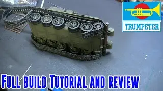 Trumpeter 1/35th scale workable Soviet T54 / T55 track link tutorial / review
