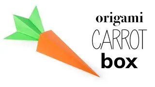 Origami Carrot Box Tutorial - DIY - Paper Kawaii
