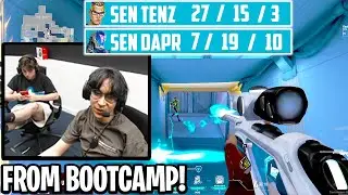 TENZ CARRYING SEN DAPR FROM BOOTCAMP!! - TENZ PLAYS ON CHAMBER IN RADIANT LOBBY!! (VALORANT)