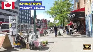 Downtown Toronto | Chinatown | Walking Tour 2021 (4K)