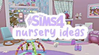 4 ways to decorate nurseries in sims 4 growing together - no cc!