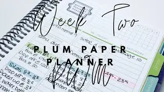 Plum Paper Planner A5 | Week Two | Functional Planning | Mostly Pen