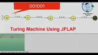 How to design Turing Machine / State Diagram in JFLAP Tool in urdu/Hindi | TM Accepts 1001 substring